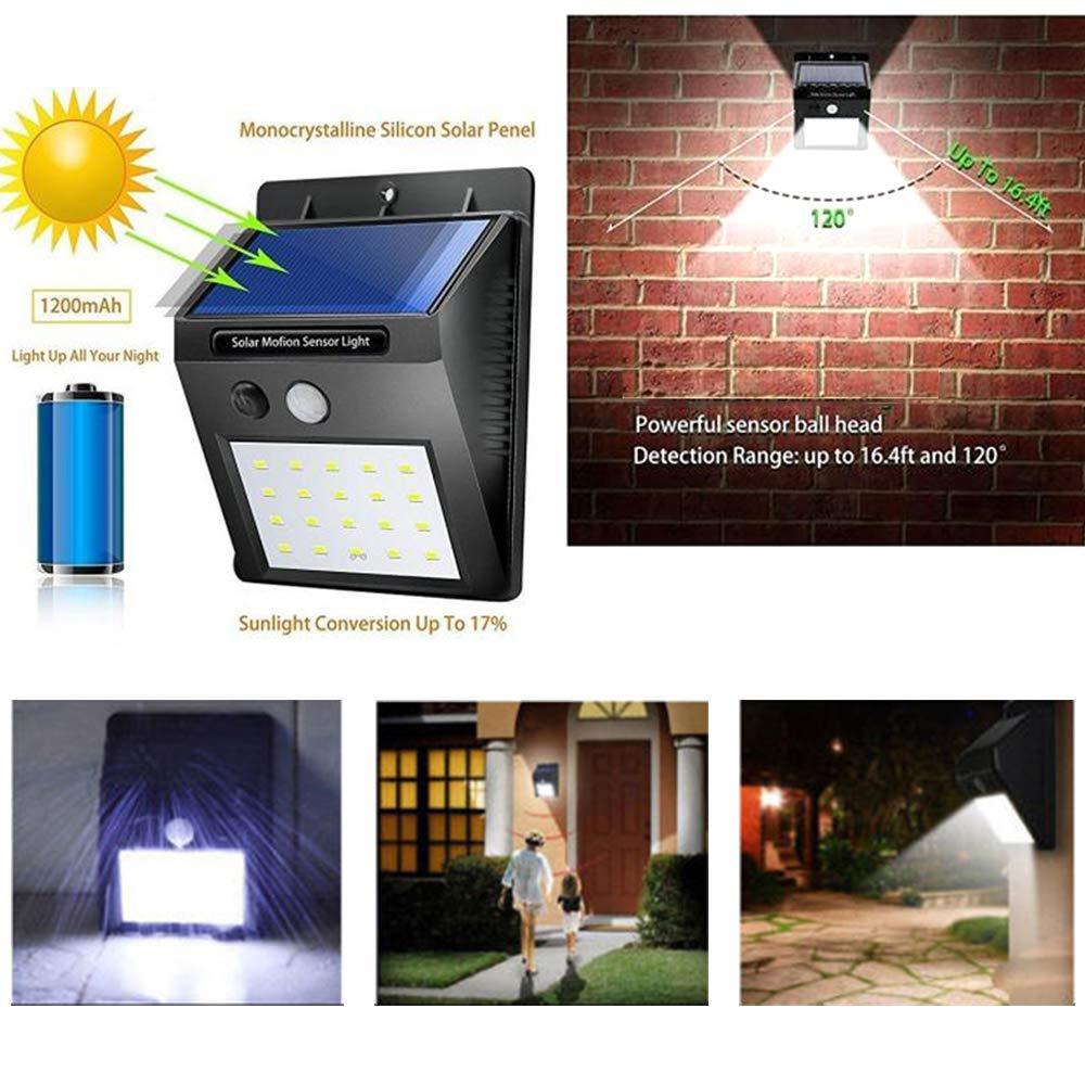 0213 Solar Security LED Night Light for Home Outdoor/Garden Wall (Black) (20-LED Lights) - SkyShopy 0213 Solar Security LED Night Light for Home Outdoor/Garden Wall (Black) (20-LED Lights) - SkyShopy
